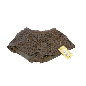 Vintage Havana Crochet Shorts in Cocoa (new w/tags)